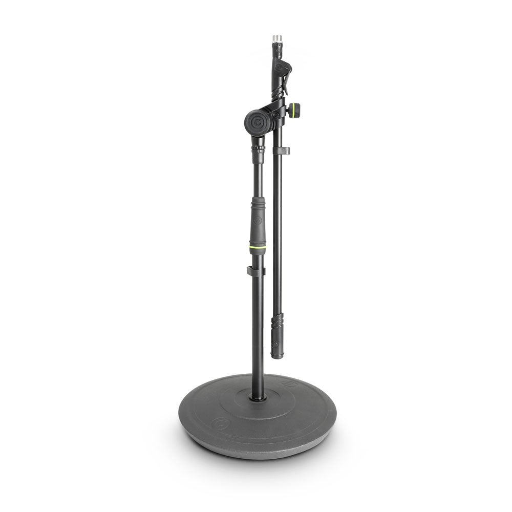 Short Microphone Stand with Round Base and 2-Point Adjustment Telescoping Boom Buy now