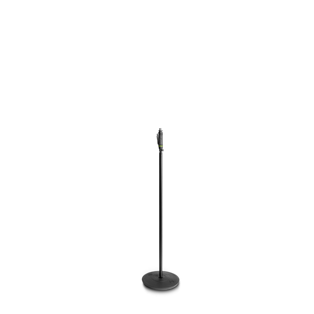 Microphone Stand with Round Base and One-Hand Clutch