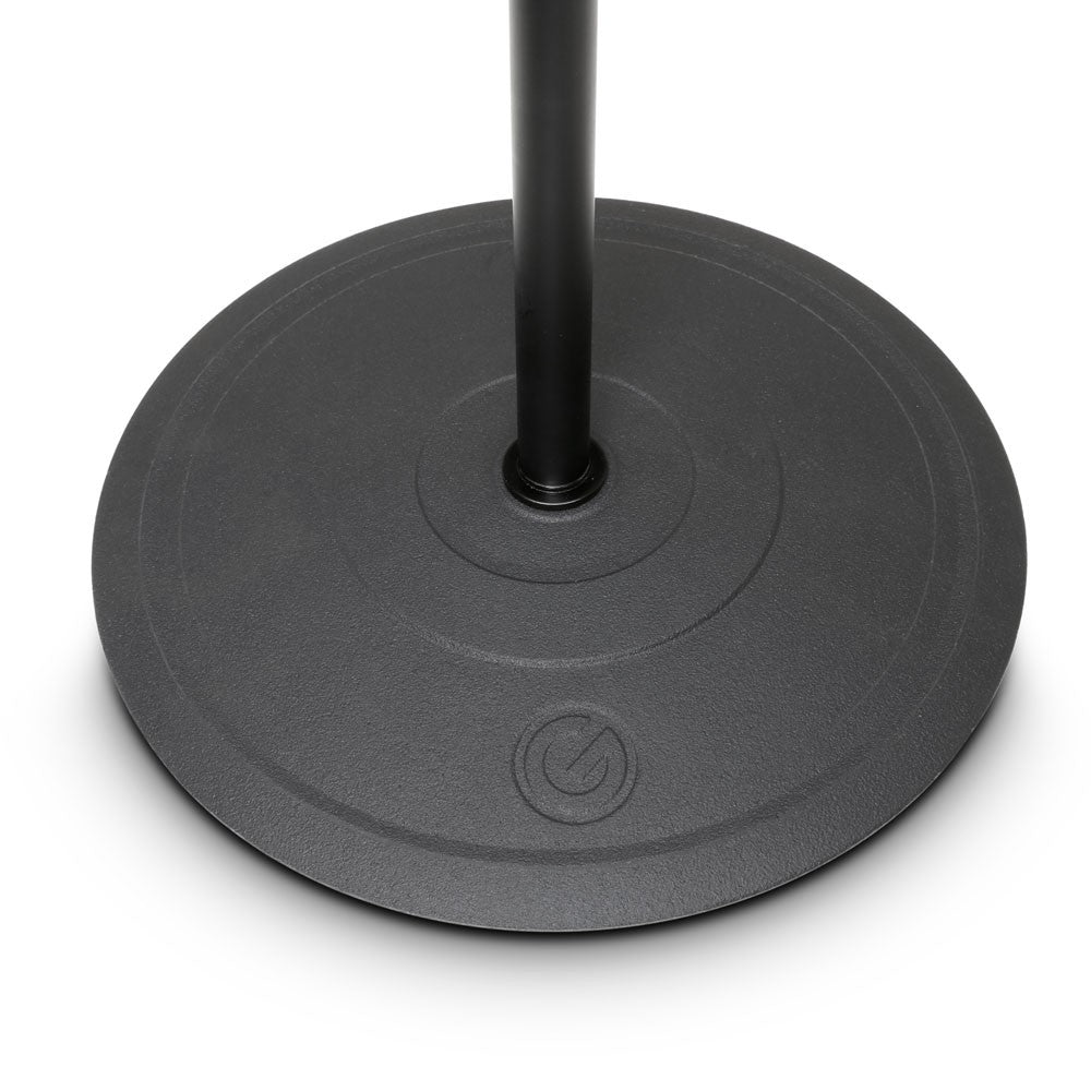Microphone Stand with Round Base and 2-Point Adjustment Boom Weighted Base