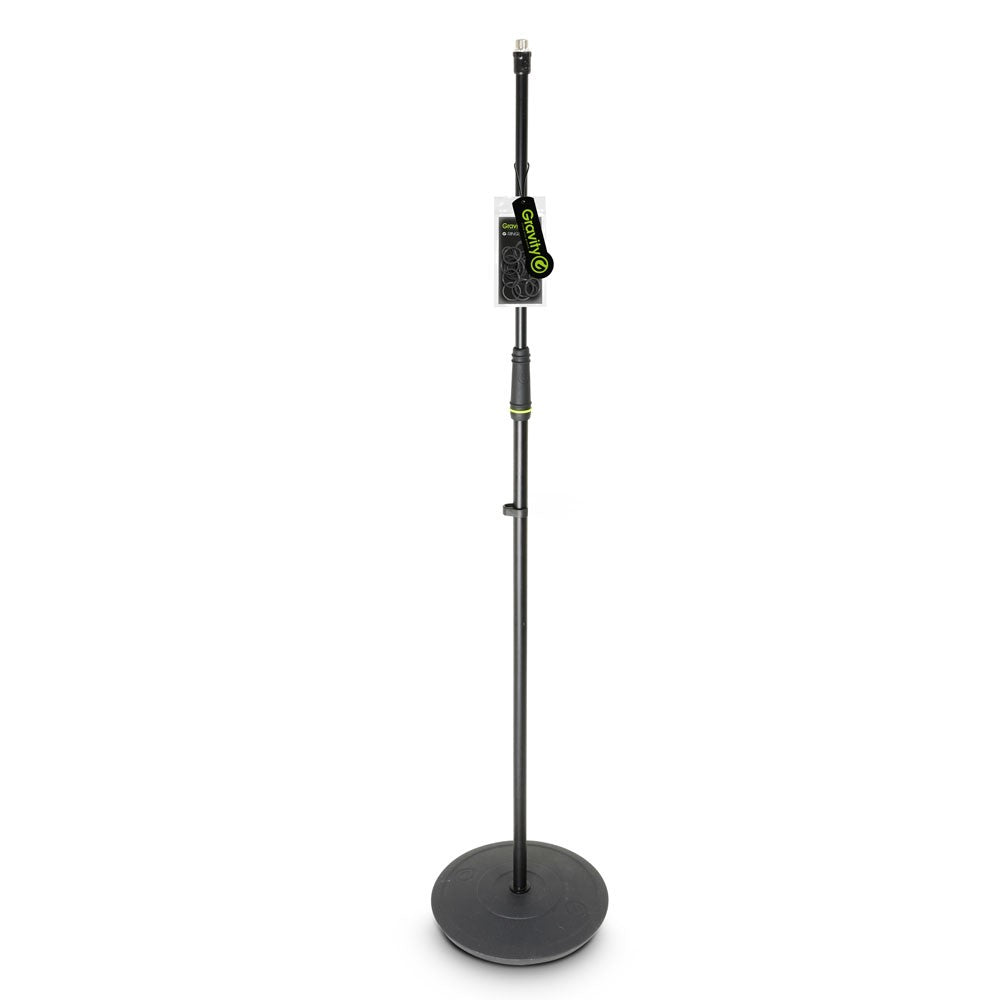 Microphone Stand with Round Base, Black