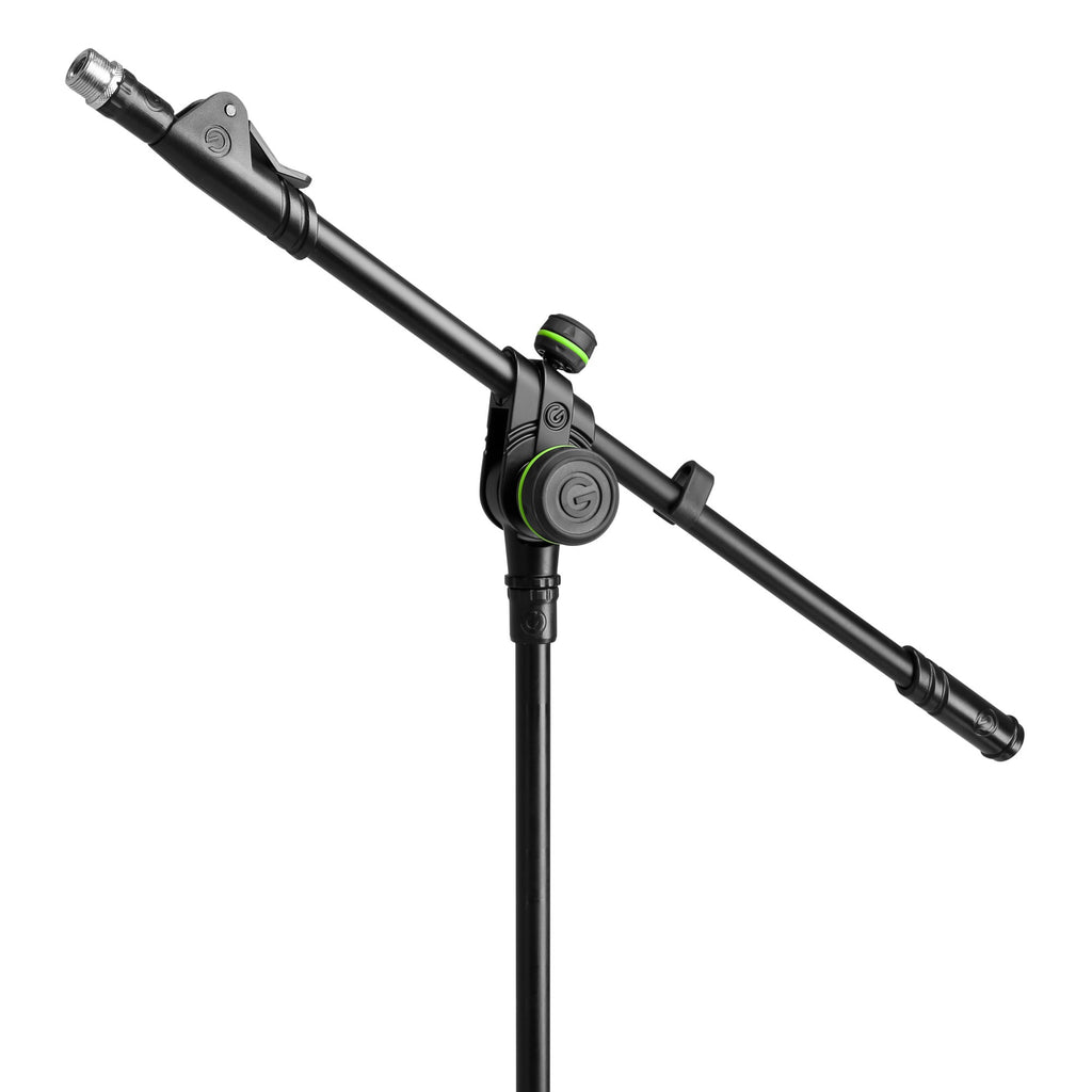 Buy Microphone Stand with Folding Tripod Base and 2-Point Adjustment Telescoping Boom