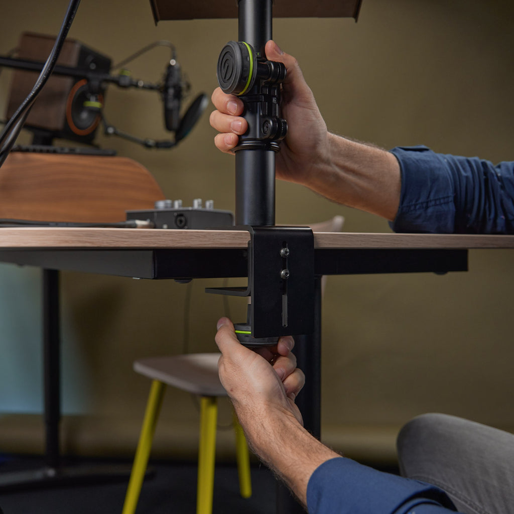 Clamping Flexible Studio Monitor Stand with Table Clamp