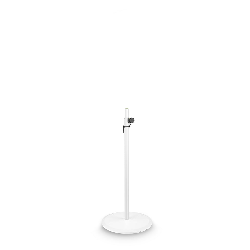 Buy Gravity Stands Loudspeaker Stand with Base and Cast Iron Weight Plate, White