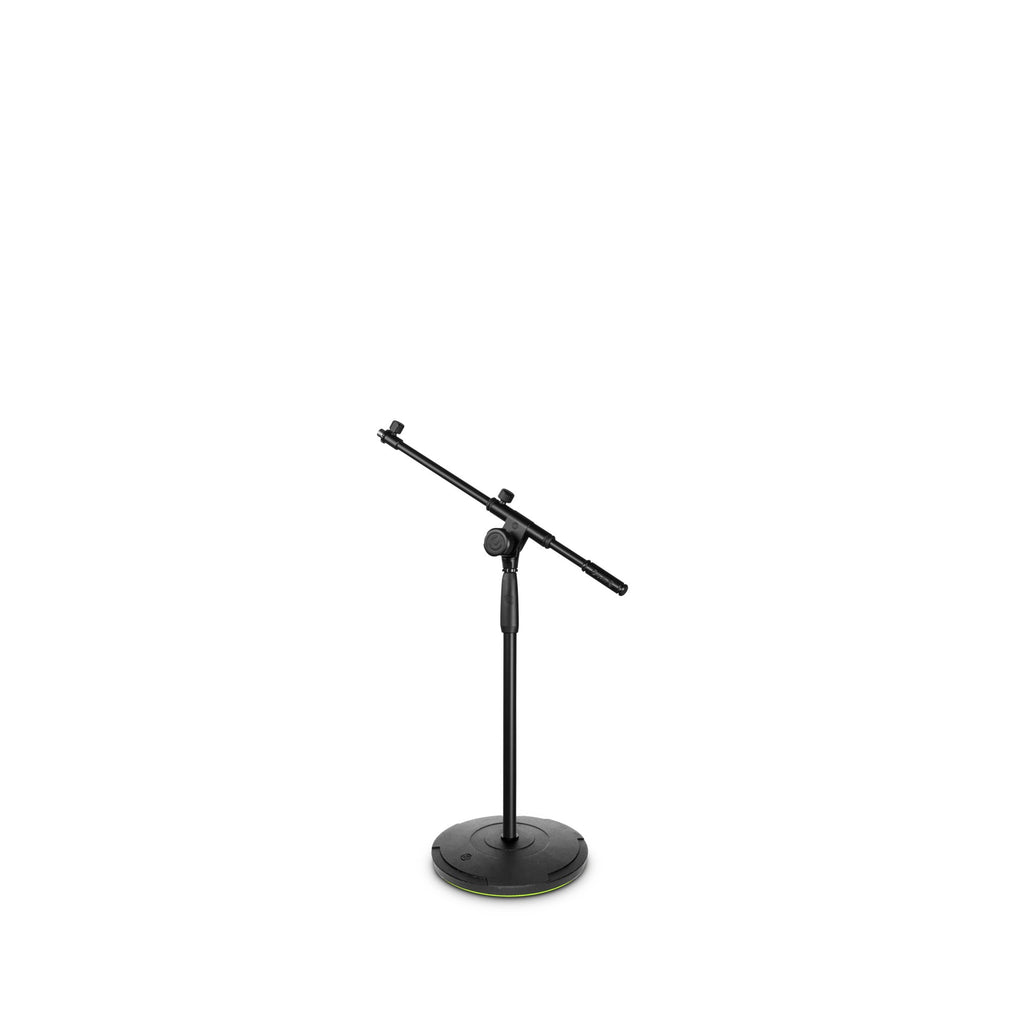 Buy Short Touring Series Microphone Stand with Round Base and 2-Point Adjustment Telescoping Boom