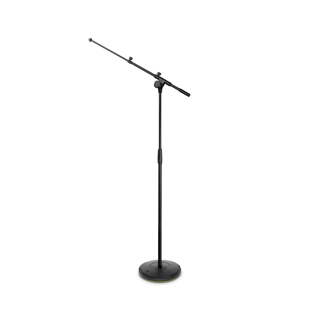 Touring Series Microphone Stand with Round Base and 2-Point Adjustment Telescoping Boom
