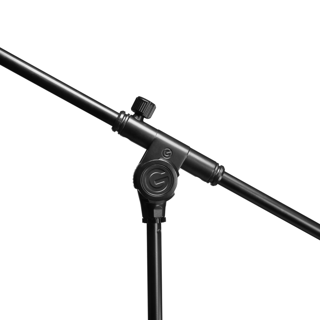 Touring Series Microphone Stand with Round Base and 2-Point Adjustment Telescoping Boom GTMS2322