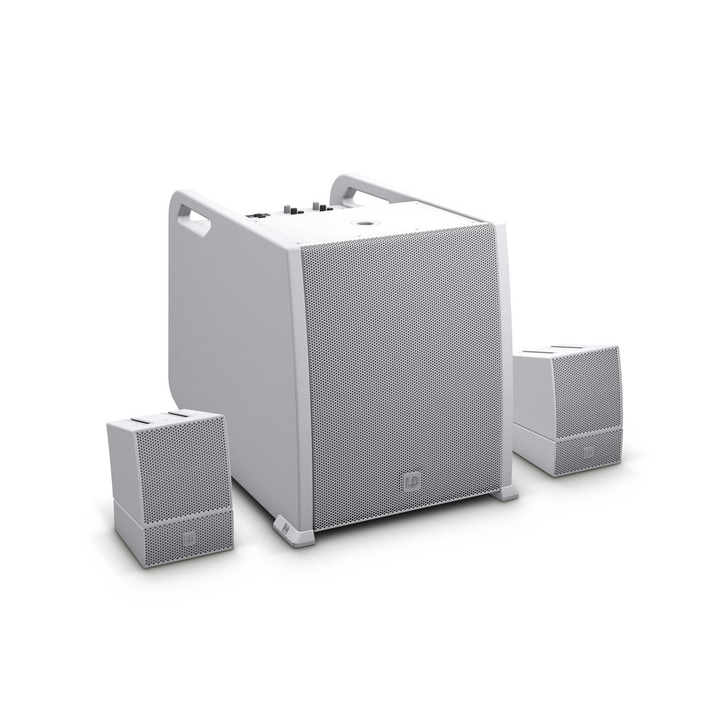 Portable Array System AV Set Including Speaker Cables, White