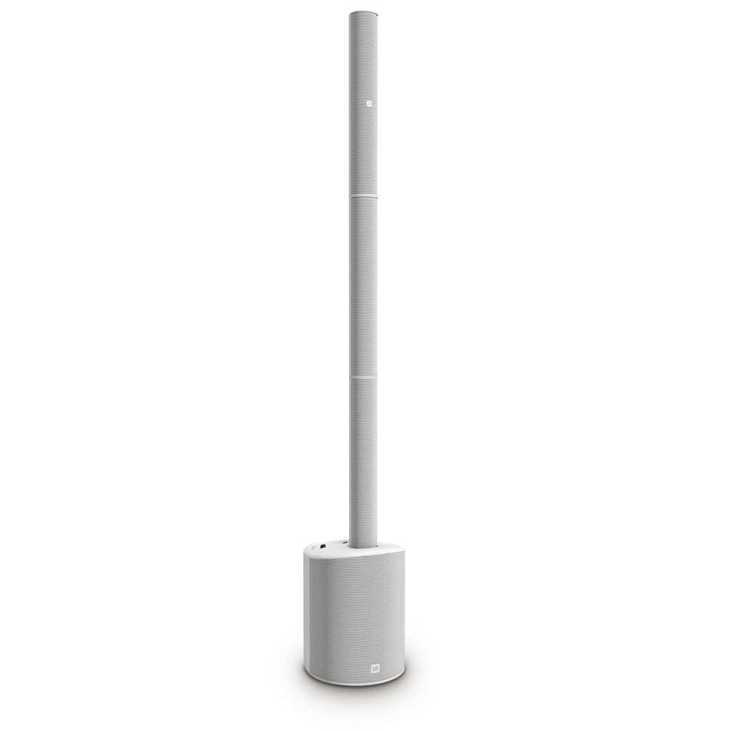 The LD Systems MAUI 5 GO 100 Ultra-portable Battery-powered Column PA System White - 3200 mAh Version