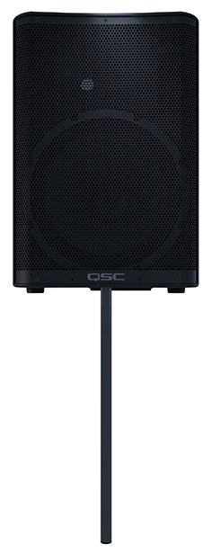 QSC CP12 on Speaker Stand